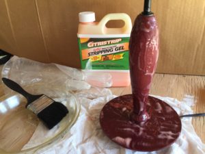 Refinishing-lamp-with-gel-stripper