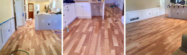engineered hardwood floor in family room