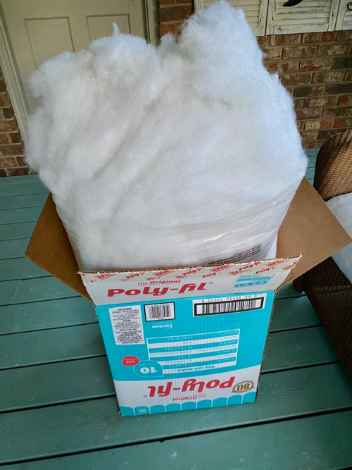 box of polypill pillow stuffing